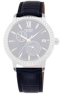 Curea din piele Orient UL028013J0 18mm (pentru model RA-AK00), albastru