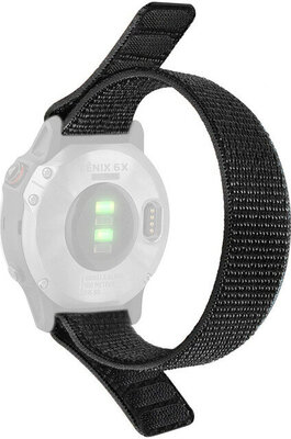 curea din nylon Ricardo Cortina 22mm, Black, trecătoare