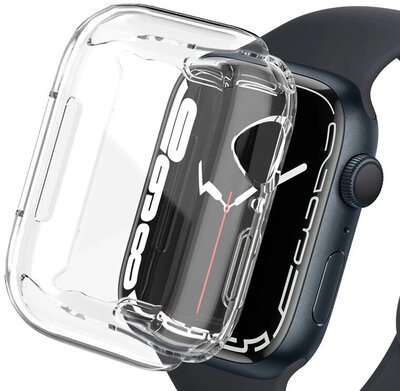 Husă de protecție (pentru Apple Watch 45mm), din silicon, transparentă