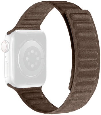 Curea textilă Ricardo (pentru Apple Watch 42/44/45/49mm), maro, magnetică