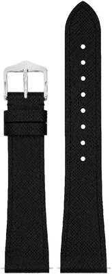 Curea din piele Hirsch Giffone L 01875050-2, neagră, piele de vițel, lungime L, Quick Release