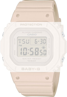 Curea pentru Casio G-Shock, din plastic, roz, cu cataramă argintie (pentru BGD-565)