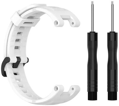 Curea din silicon Ricardo Paganella (pentru Amazfit T-Rex Pro), White + accesorii pentru schimb