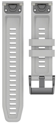 Curea din silicon Ricardo 26mm (pentru Garmin Fenix 8/7X/6X (51mm), Tactix etc.), gri, QuickFit