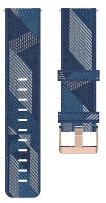 Curea de nailon Ricardo 20mm (pro Garmin Venu, Venu Sq, Venu Sq 2, Venu 2 plus aj.), culoarea albastră V2, Quick Release