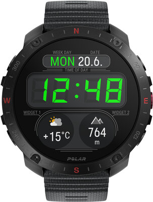 Polar Grit X2 Pro Night Black V1, mărimea S-L