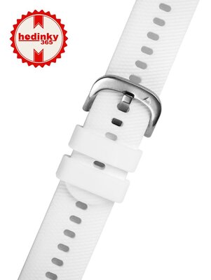 curea din silicon Ricardo Marmolada 18mm, White, Quick Release