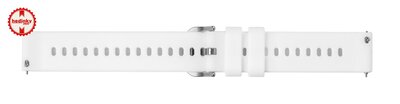 curea din silicon Ricardo Marmolada 18mm, White, Quick Release