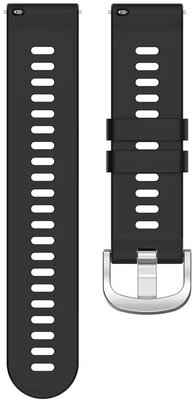 Curea de silicon Ricardo 18mm (pentru Garmin Venu 2S, Vívoactive 4S, Forerunner 265S, Venu 3S etc.), negru V1, Quick Release