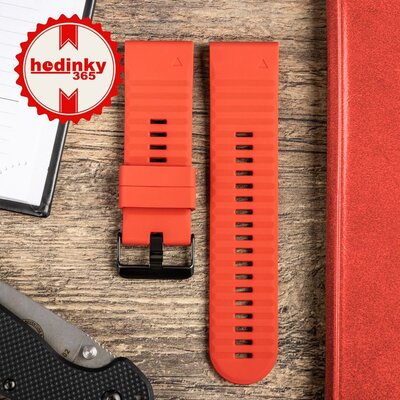 curea din silicon Ricardo Livigno 26mm, Red, QuickFit