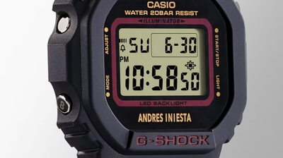 Casio G-Shock Original DW-5600AI-1ER Andrés Iniesta Collaboration