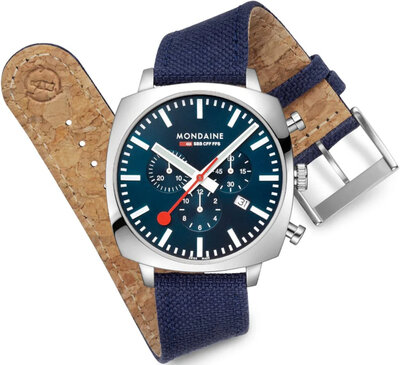 Mondaine Grand Cushion Quartz MSL.41440.LD.SET (+ curea de schimb)