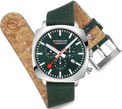 Mondaine Grand Cushion Quartz MSL.41460.LF.SET (+ curea de schimb)