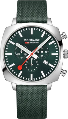 Mondaine Grand Cushion Quartz MSL.41460.LF.SET (+ curea de schimb)