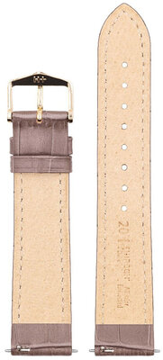 Curea din piele Hirsch Duke M 01028137-1, maro, piele de vițel, lungime M, Quick Release