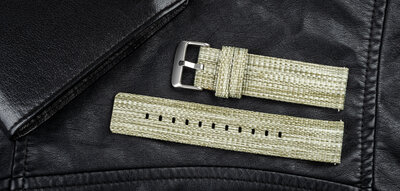 curea din nylon Ricardo 22mm (pentru Garmin Venu 3, Forerunner 265, Vívoactive 4 etc.), verde, Quick Release