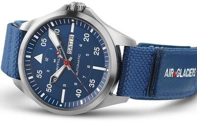 Hamilton Khaki Aviation Pilot Day Date Automatic H64655941 Air-Glaciers Special Edition (+ curea de schimb)