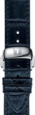 Curea din piele Tissot T852.032.781 19mm, albastru