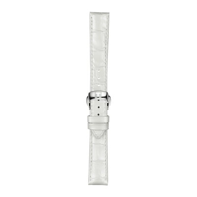 Curea din piele Tissot T852.036.795 16mm, albă, Quick Release