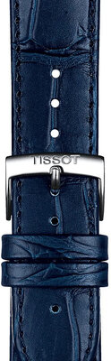 Curea din piele Tissot T852.041.534 20mm, culoarea albastră, Quick Release