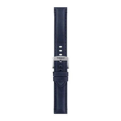 Curea din piele Tissot T852.046.831 20mm, albastru, Quick Release