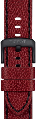 Curea din piele Tissot T852.049.048 22mm, culoarea roșie, Quick Release