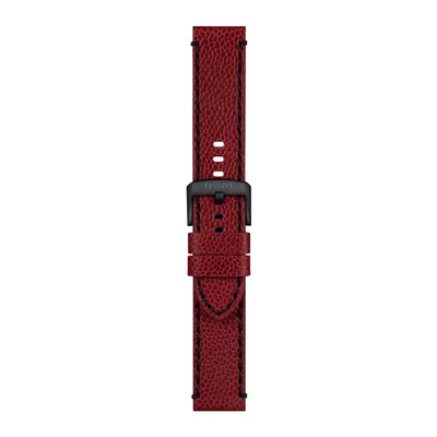 Curea din piele Tissot T852.049.048 22mm, roșie, Quick Release