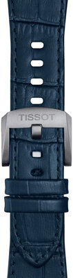 Curea din piele albastră Tissot T852.049.411 pentru Tissot PRX 42mm
