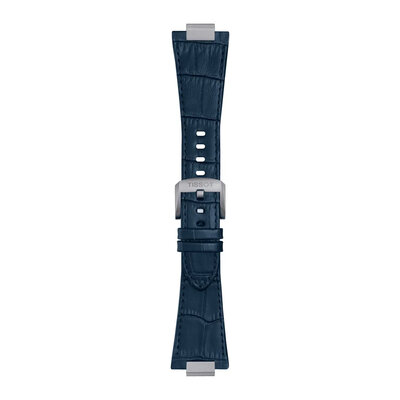 Curea din piele Tissot T852.049.411 (pentru modelul Tissot PRX 42mm), culoarea albastră, Quick Release