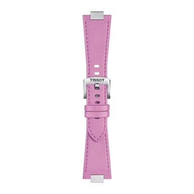 Curea din piele Tissot T852.049.546 (pentru modelul Tissot PRX 35mm), culoarea roz, Quick Release