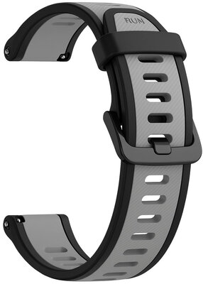 Curea de silicon Ricardo 18mm (Garmin Venu 2S, Vívoactive 4S, Forerunner 265S, Venu 3S aj.), culoarea neagră, Quick Release