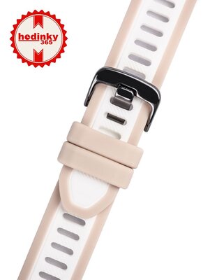 curea din silicon Ricardo Bormio 18mm, Beige, Quick Release