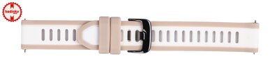 curea din silicon Ricardo Bormio 18mm, Beige, Quick Release