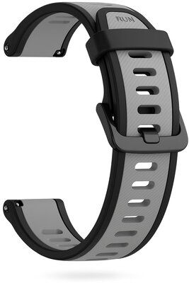 Curea de silicon Ricardo 20mm (Garmin Venu, Venu Sq, Venu Sq 2, Venu 2 plus aj.), culoarea neagră, Quick Release