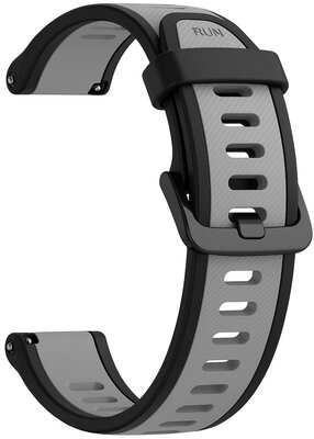 Curea din silicon Ricardo 20mm (pentru Garmin Venu, Venu Sq, Venu Sq 2, Venu 2 plus etc.), neagră V5, Quick Release