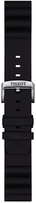 Curea din silicon Tissot T852.047.179 22mm, negru, Quick Release