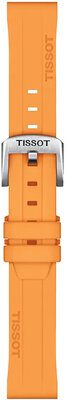 Curea din silicon Tissot T852.047.452 18mm, portocaliu, Quick Release