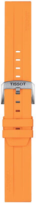 Curea din silicon Tissot T852.047.918 22mm, portocaliu, Quick Release