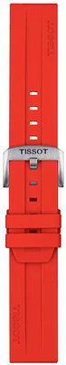 Curea din silicon Tissot T852.047.920 22mm, roșu, Quick Release