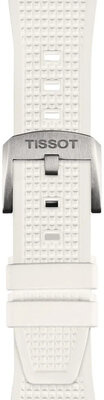 Curea albă din silicon Tissot T852.048.463 pentru Tissot PRX 40mm