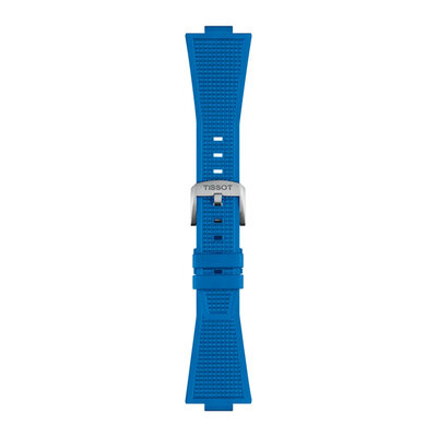 Curea de silicon Tissot T852.049.577 (pentru modelul Tissot PRX 40mm), culoarea albastră, Quick Release