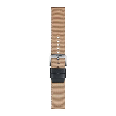 Curea textilă Tissot T852.046.752 22mm, bej, Quick Release