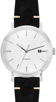 Curea din piele Hirsch Serro L 05564050-2, negru, piele întoarsă, Limited Edition, lungime L, Quick Release