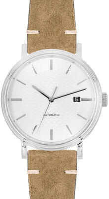 Curea din piele Hirsch Serro L 05564070-2, maro, piele întoarsă, Limited Edition, lungime L, Quick Release