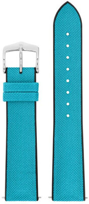 Curea textilă Hirsch Arne M 0925090183-2, albastru, textil/cauciuc natural, lungime M, Quick Release