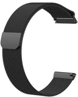 Brățară din oțel Ricardo 20 mm (pentru Garmin Fenix 7S, Epix 2, 42mm, etc.), negru, QuickFit