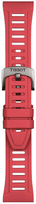 Curea din silicon Tissot T852.049.247 21mm, roșie, mărime XS, Quick Release