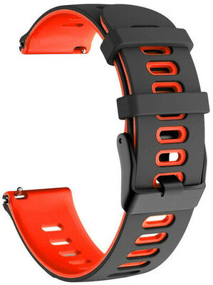 Curea de silicon Ricardo 20mm (pro Garmin Venu, Forerunner 255, Vívoactive 4 aj.), culoarea neagră, Quick Release