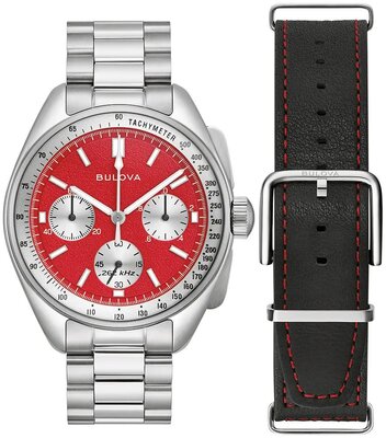 Bulova Lunar Pilot Quartz Chronograph 96K115 (+ curea de rezervă)
