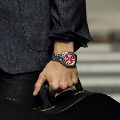 Bulova Lunar Pilot Quartz Chronograph 96K115 (+ curea de rezervă)